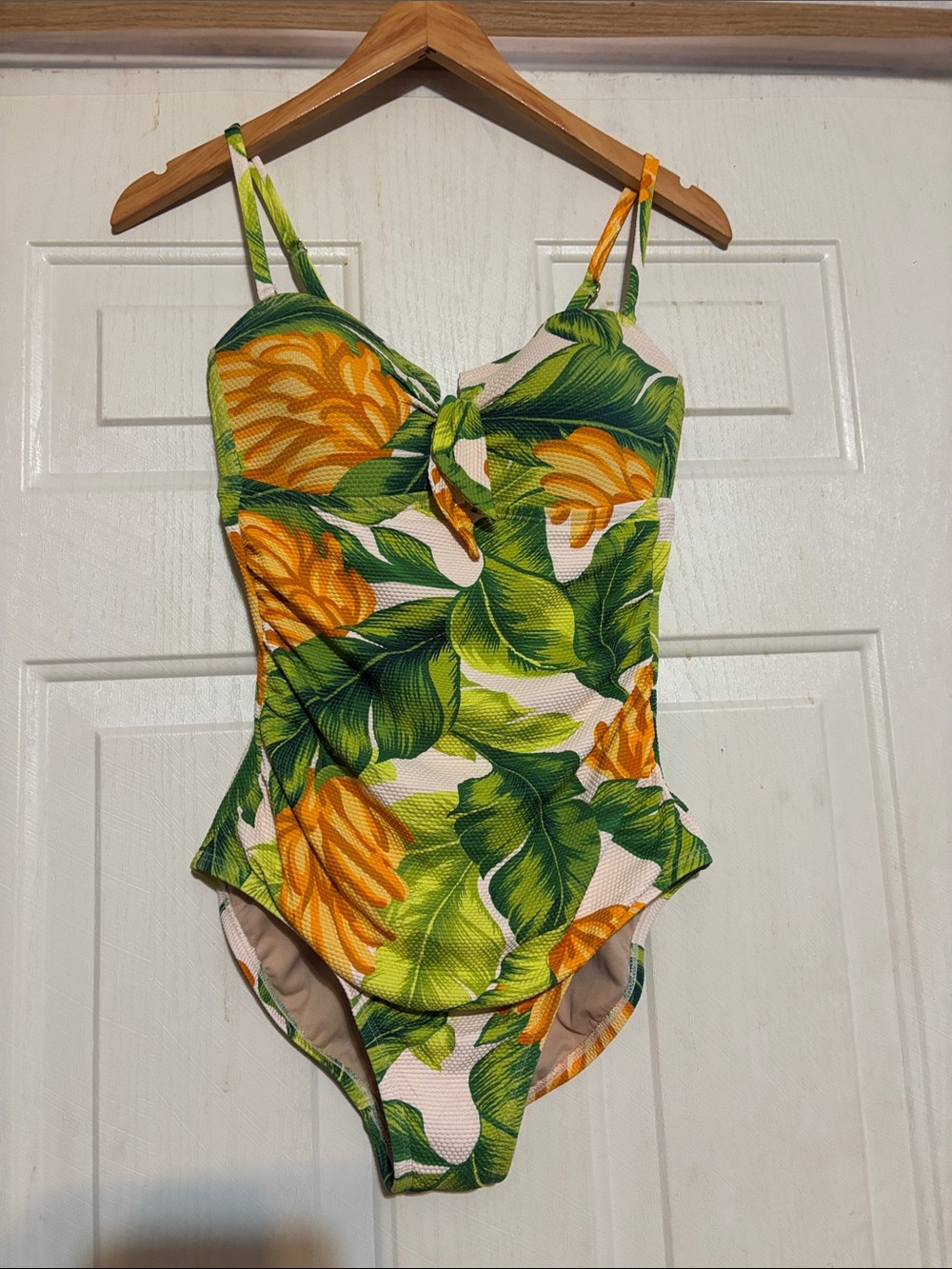 Kona‎ Sol Yellow & Green Tropical One-Piece Swimsuit